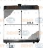 BEHR HELLA SERVICE 8MK 376 713-211 Radiator, engine cooling